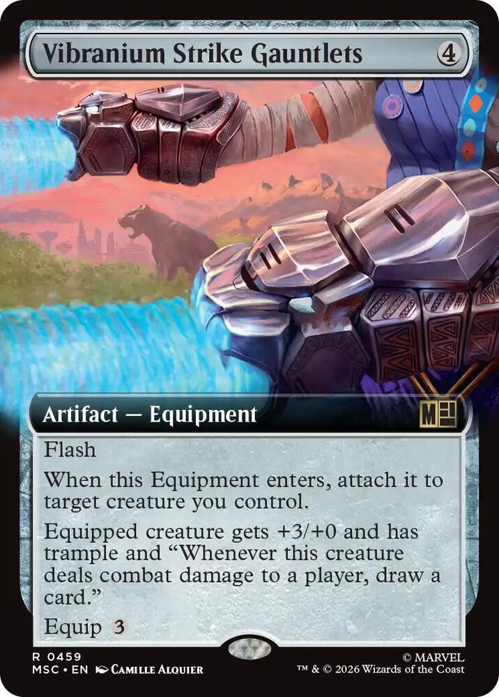 Vibranium Strike Gauntlets Extended Art 459 (Commander: Marvel Super Heroes)  - Extended Art | Good Games Modbury