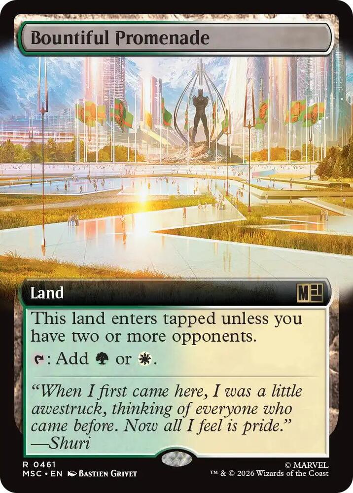 Bountiful Promenade Extended Art 461 (Commander: Marvel Super Heroes)  - Extended Art | Good Games Modbury