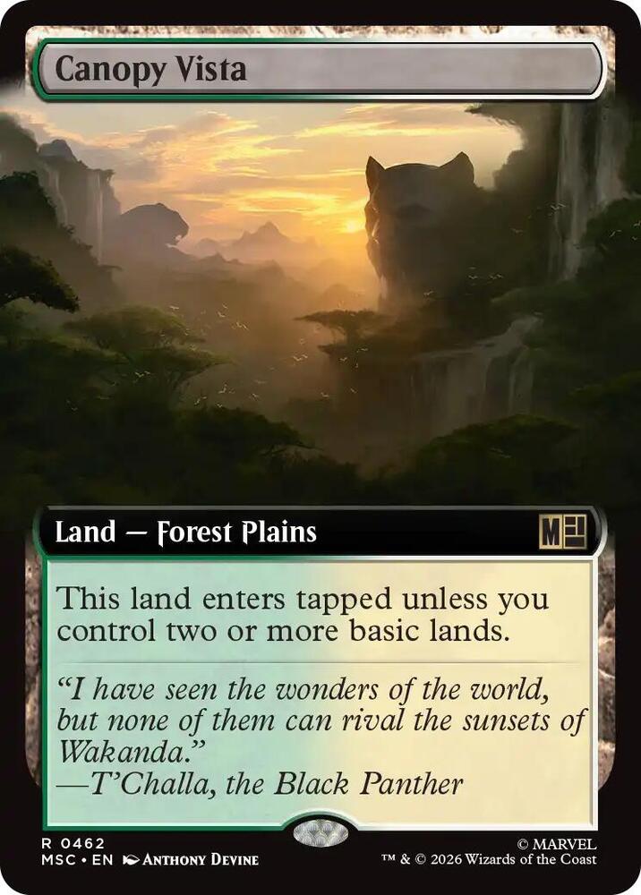 Canopy Vista Extended Art 462 (Commander: Marvel Super Heroes)  - Extended Art | Good Games Modbury