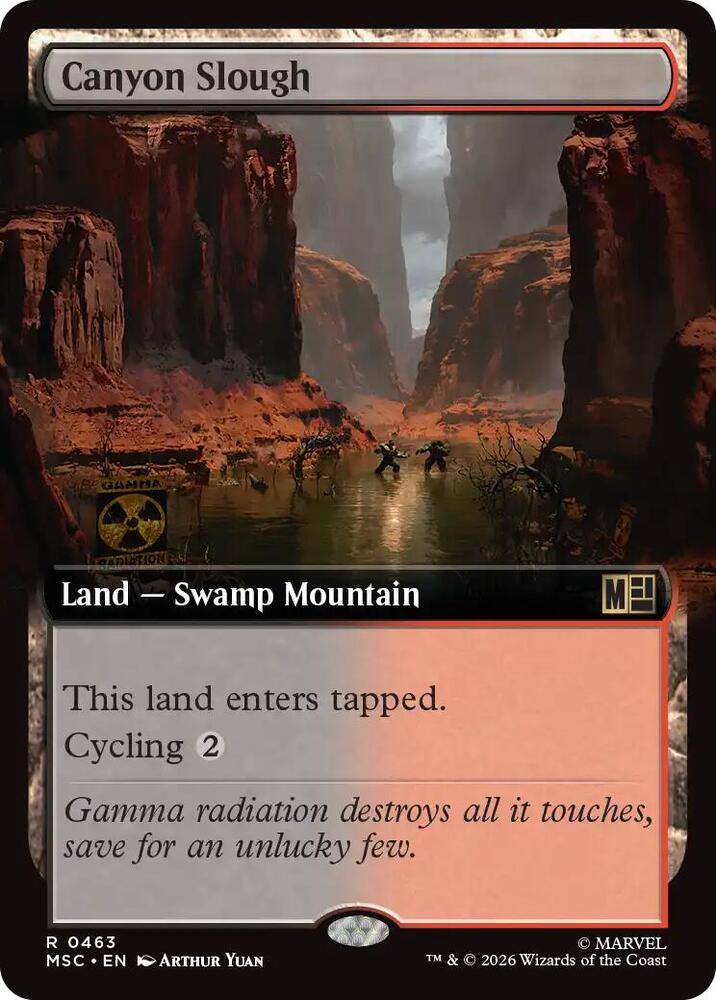 Canyon Slough Extended Art 463 (Commander: Marvel Super Heroes)  - Extended Art | Good Games Modbury