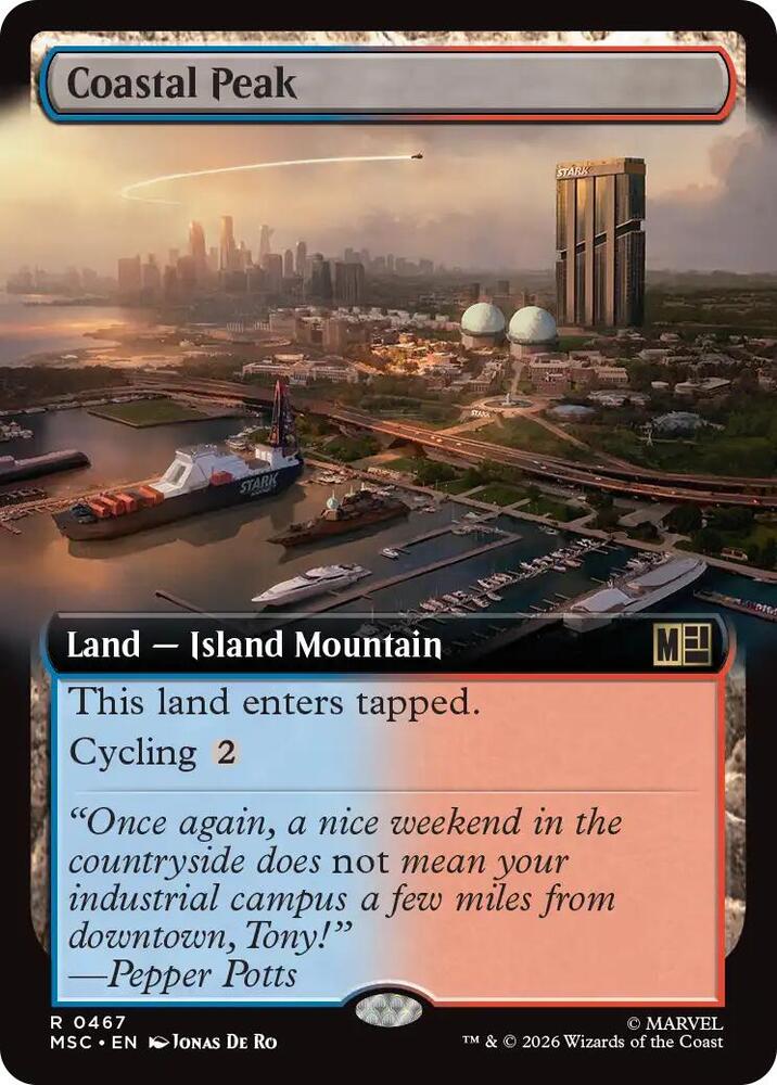 Coastal Peak Extended Art 467 (Commander: Marvel Super Heroes)  - Extended Art | Good Games Modbury