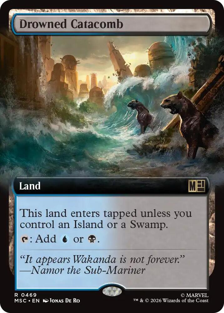 Drowned Catacomb Extended Art 469 (Commander: Marvel Super Heroes)  - Extended Art | Good Games Modbury