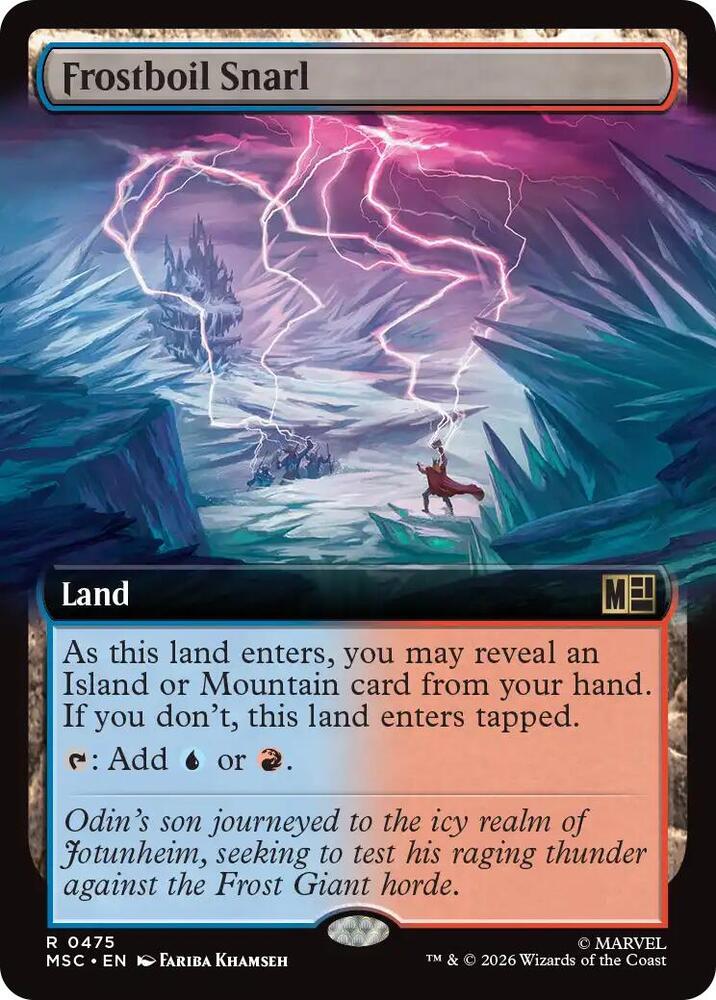 Frostboil Snarl Extended Art 475 (Commander: Marvel Super Heroes)  - Extended Art | Good Games Modbury