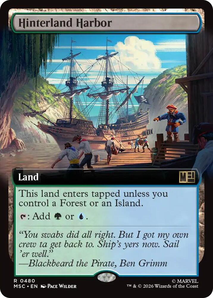 Hinterland Harbor Extended Art 480 (Commander: Marvel Super Heroes)  - Extended Art | Good Games Modbury