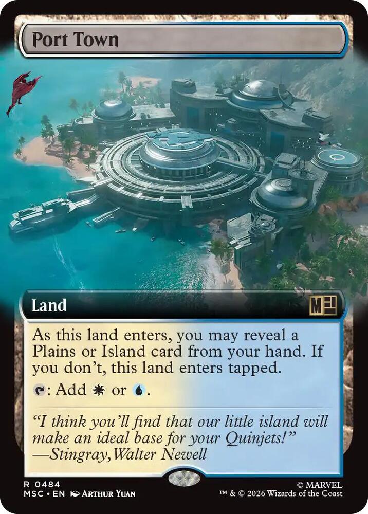 Port Town Extended Art 484 (Commander: Marvel Super Heroes)  - Extended Art | Good Games Modbury