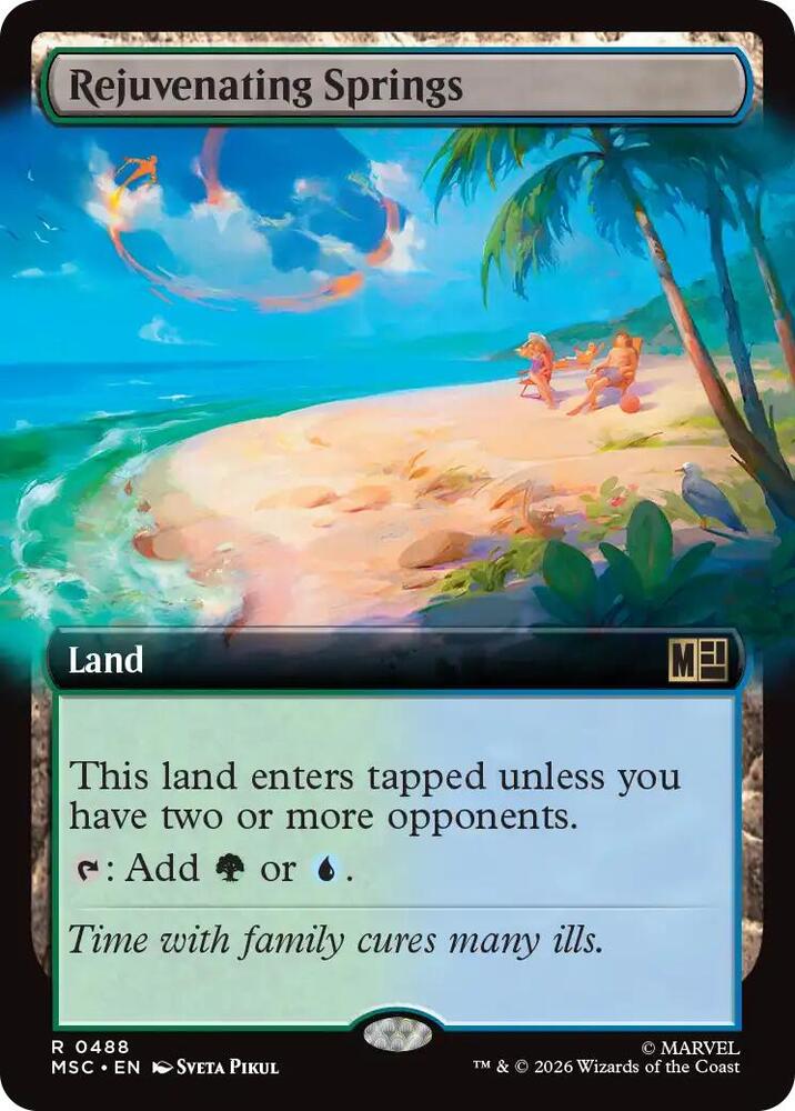 Rejuvenating Springs Extended Art 488 (Commander: Marvel Super Heroes)  - Extended Art | Good Games Modbury