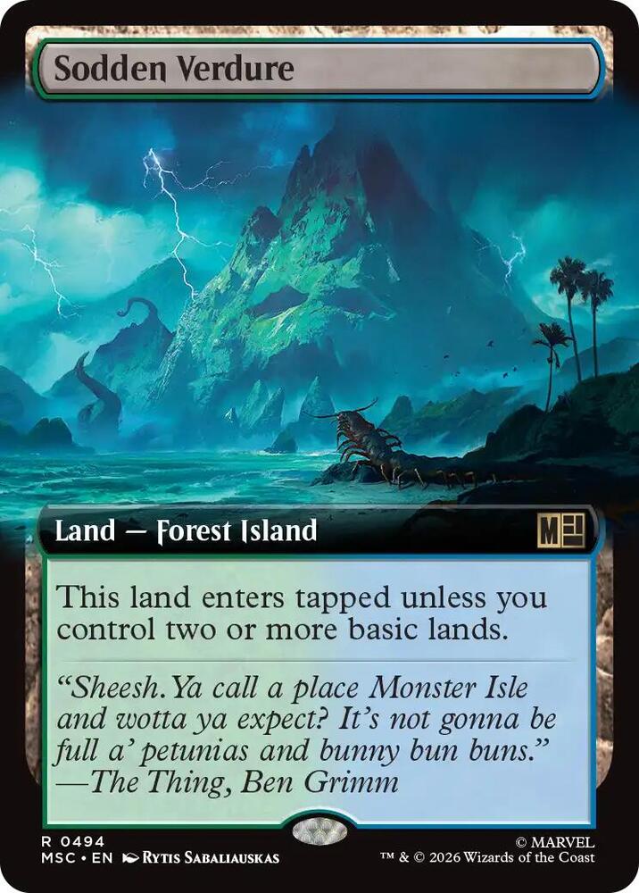 Sodden Verdure Extended Art 494 (Commander: Marvel Super Heroes)  - Extended Art | Good Games Modbury