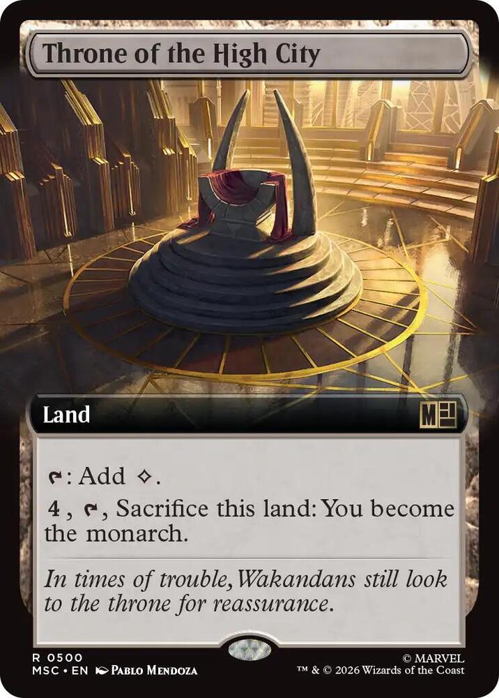 Throne of the High City Extended Art 500 (Commander: Marvel Super Heroes)  - Extended Art | Good Games Modbury