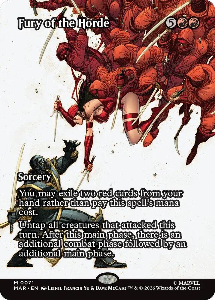 Fury of the Horde 71 (Marvel Universe Eternal-Legal)  - Borderless Foil | Good Games Modbury