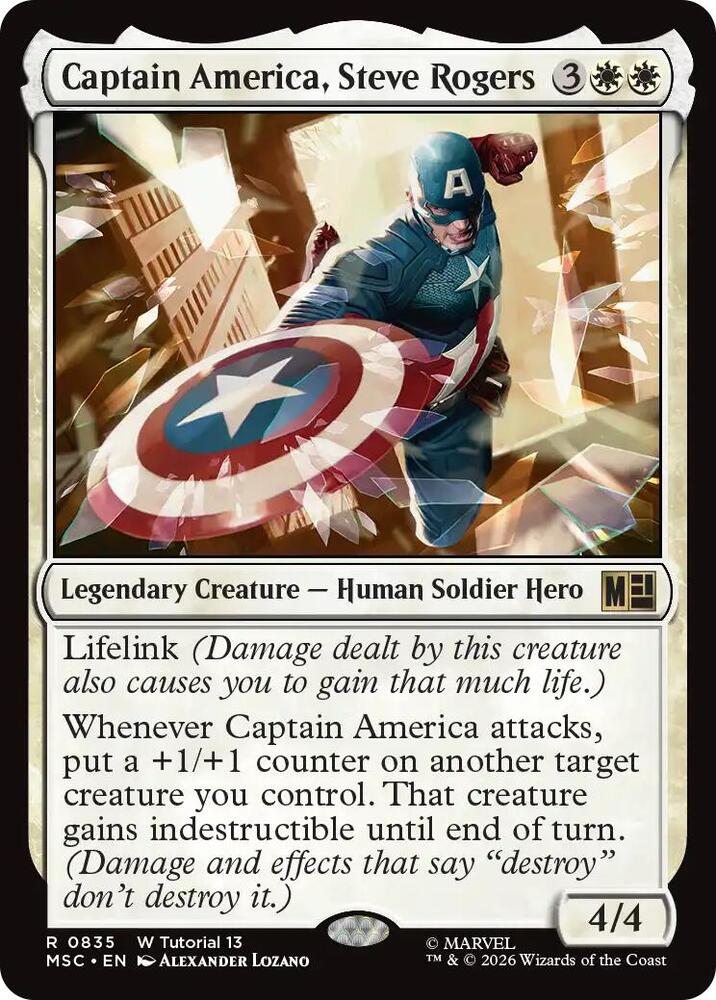 Captain America, Steve Rogers 835 (Commander: Marvel Super Heroes)  | Good Games Modbury