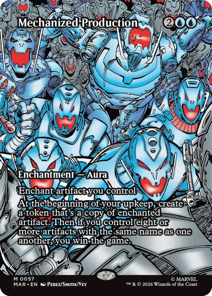 Mechanized Production 57 (Marvel Universe Eternal-Legal)  - Borderless Foil | Good Games Modbury