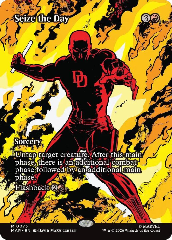 Seize the Day 73 (Marvel Universe Eternal-Legal)  - Borderless Foil | Good Games Modbury