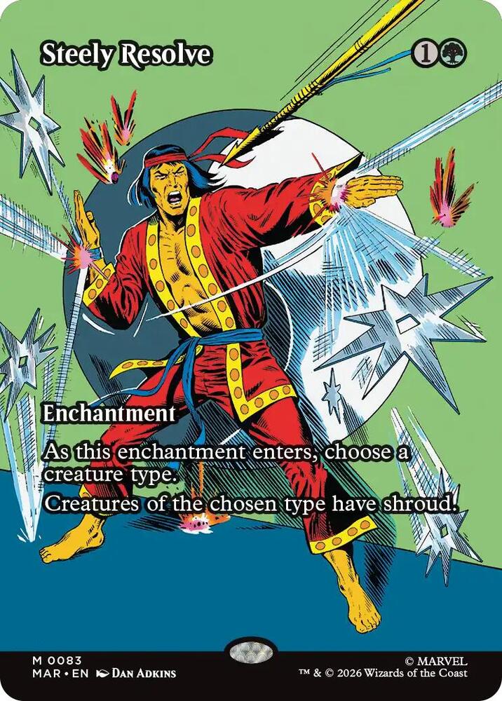 Steely Resolve 83 (Marvel Universe Eternal-Legal)  - Borderless Foil | Good Games Modbury