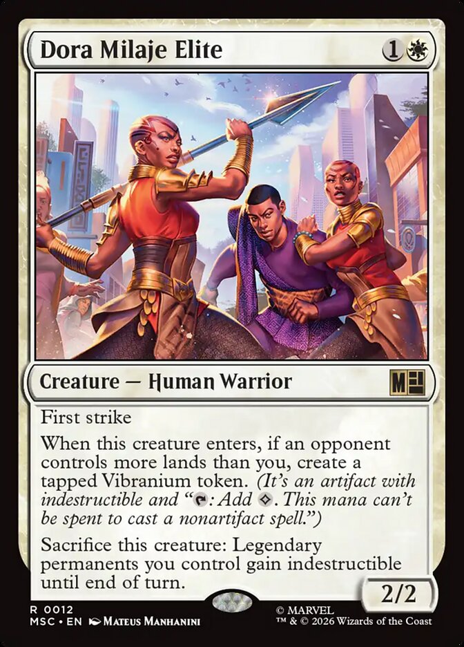 Dora Milaje Elite 12 (Commander: Marvel Super Heroes)  | Good Games Modbury