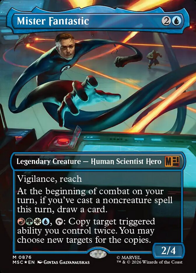 Mister Fantastic 876 (Commander: Marvel Super Heroes)  - Borderless Surge Foil | Good Games Modbury