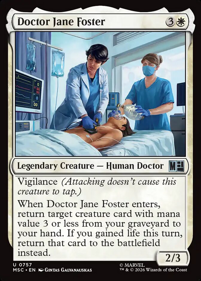 Doctor Jane Foster 757 (Commander: Marvel Super Heroes)  - Foil | Good Games Modbury