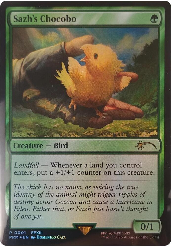Sazh's Chocobo 1 (Unique and Miscellaneous Promos)  - Foil | Good Games Modbury