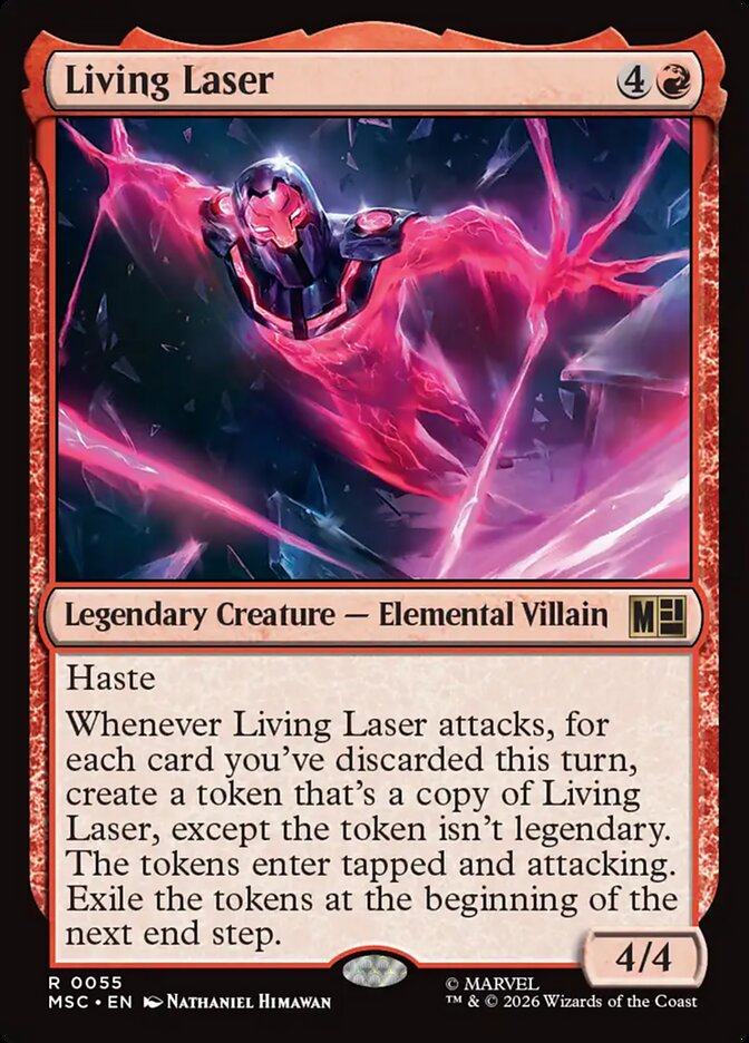 Living Laser 55 (Commander: Marvel Super Heroes)  - Surge Foil | Good Games Modbury