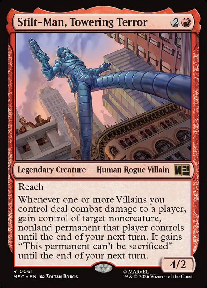 Stilt-Man, Towering Terror 61 (Commander: Marvel Super Heroes)  - Surge Foil | Good Games Modbury