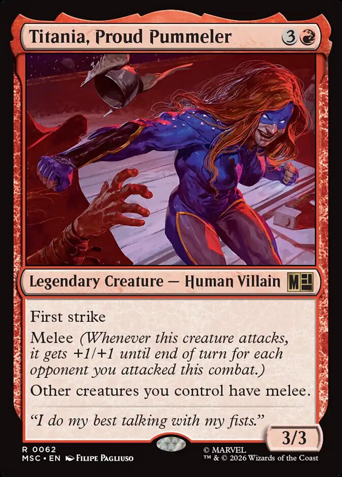 Titania, Proud Pummeler 62 (Commander: Marvel Super Heroes)  | Good Games Modbury