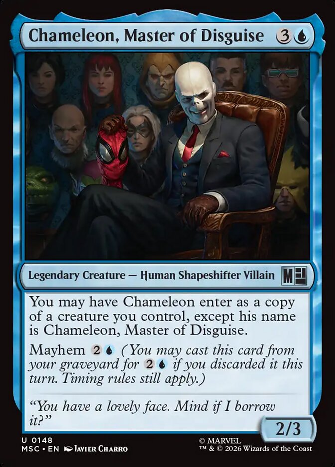 Chameleon, Master of Disguise 148 (Commander: Marvel Super Heroes)  - Surge Foil | Good Games Modbury