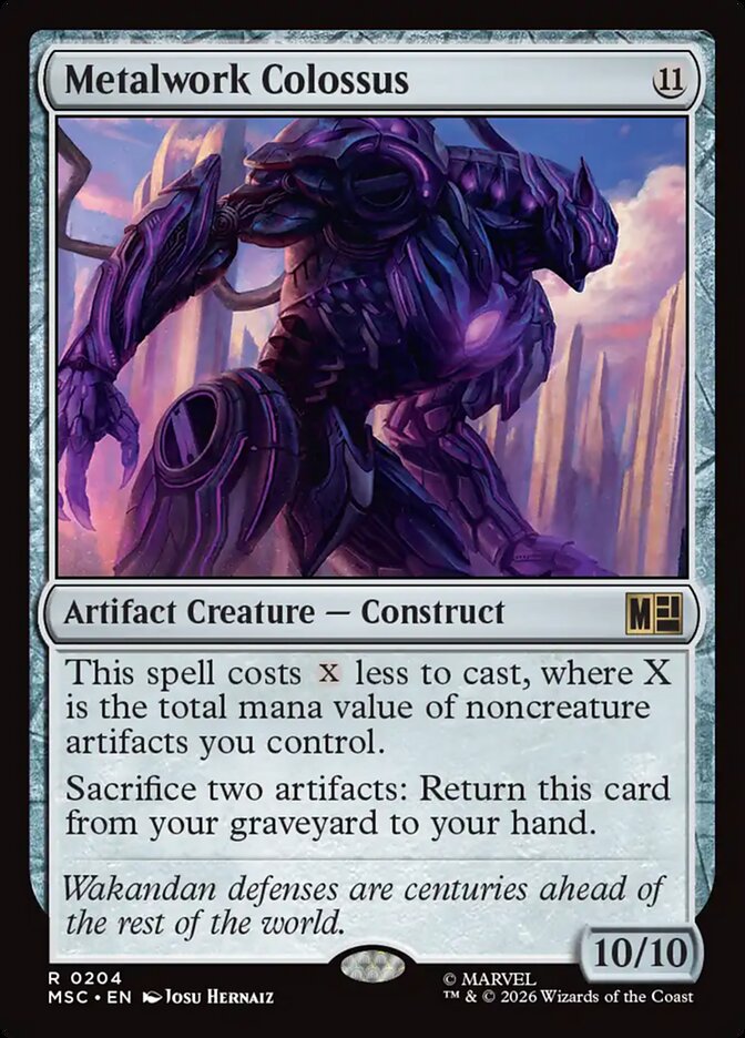 Metalwork Colossus 204 (Commander: Marvel Super Heroes)  | Good Games Modbury