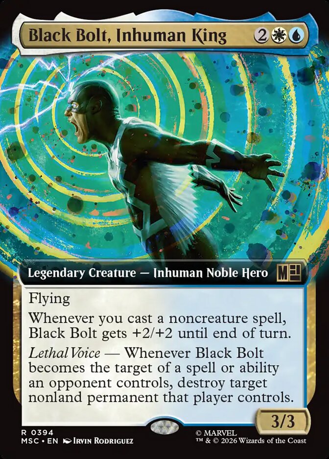 Black Bolt Inhuman King Extended Art 394 (Commander: Marvel Super Heroes)  - Extended Art | Good Games Modbury