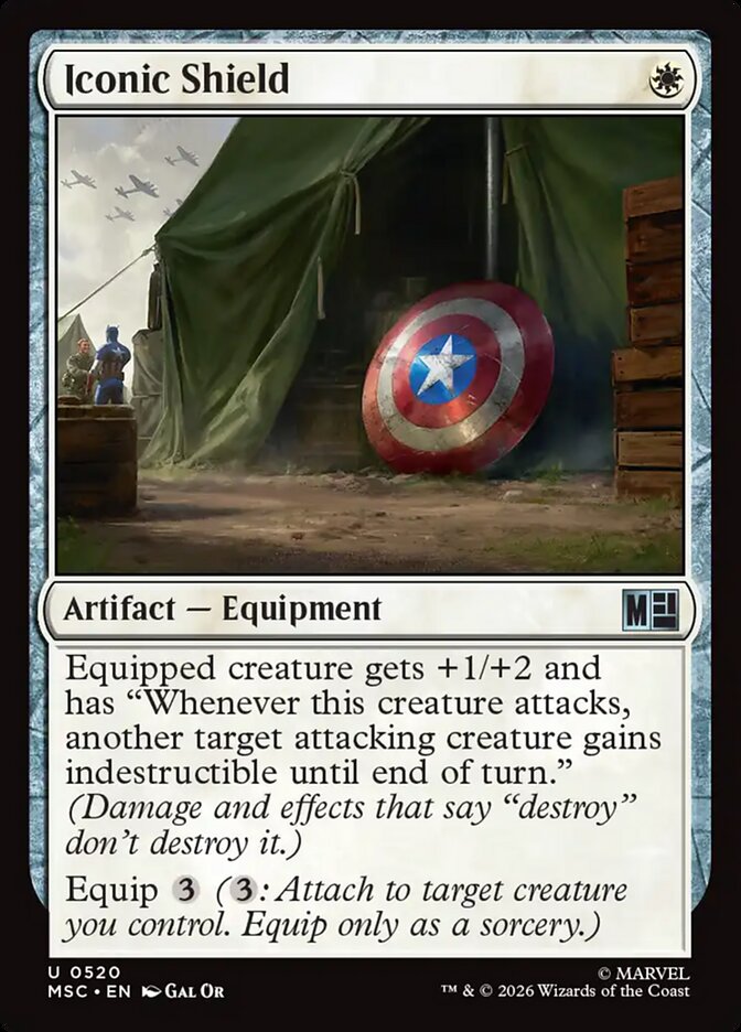 Iconic Shield 520 (Commander: Marvel Super Heroes)  - Foil | Good Games Modbury