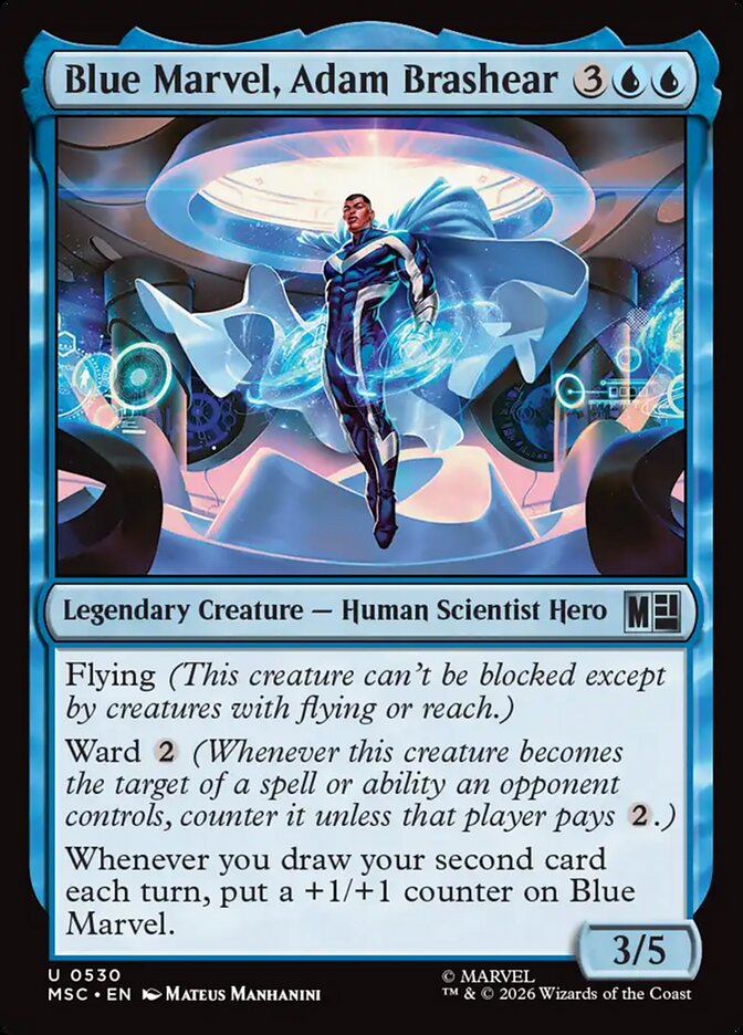 Blue Marvel, Adam Brashear 530 (Commander: Marvel Super Heroes)  | Good Games Modbury