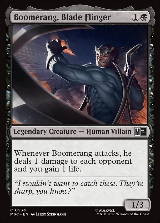 Boomerang, Blade Flinger 534 (Commander: Marvel Super Heroes)  | Good Games Modbury