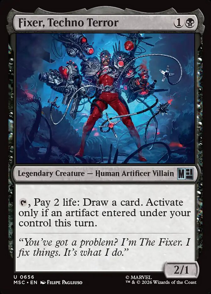 Fixer, Techno Terror 656 (Commander: Marvel Super Heroes)  - Foil | Good Games Modbury