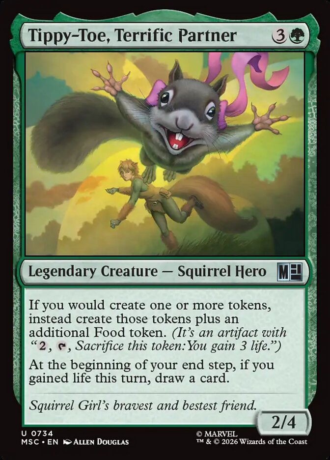 Tippy-Toe, Terrific Partner 734 (Commander: Marvel Super Heroes)  - Foil | Good Games Modbury