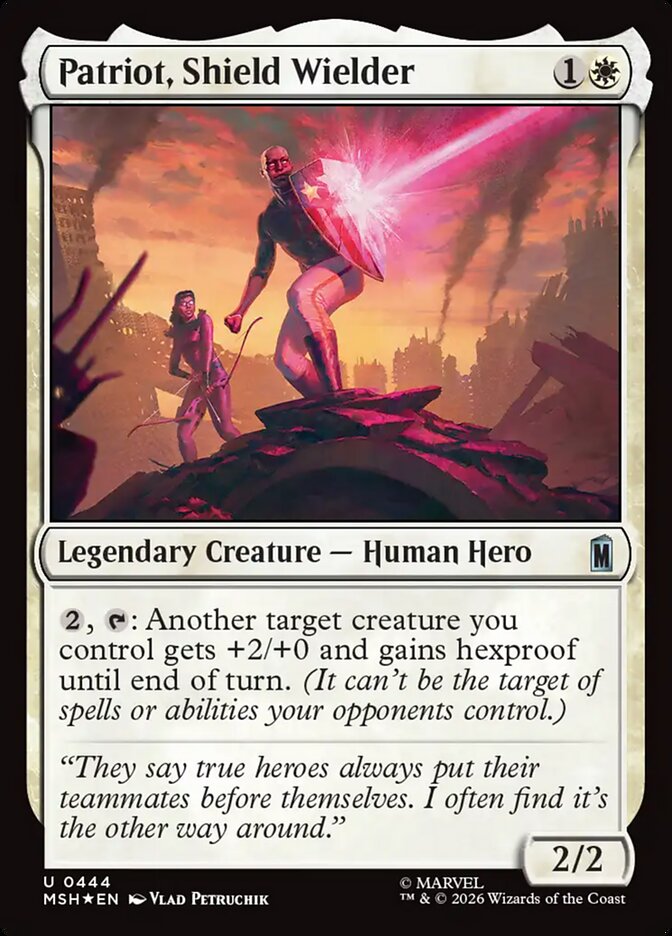 Patriot, Shield Wielder 444 (Marvel Super Heroes)  - Surge Foil | Good Games Modbury