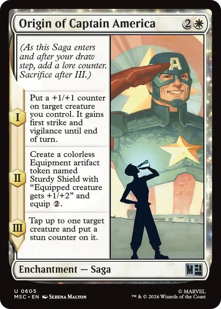 Origin of Captain America 605 (Commander: Marvel Super Heroes)  | Good Games Modbury
