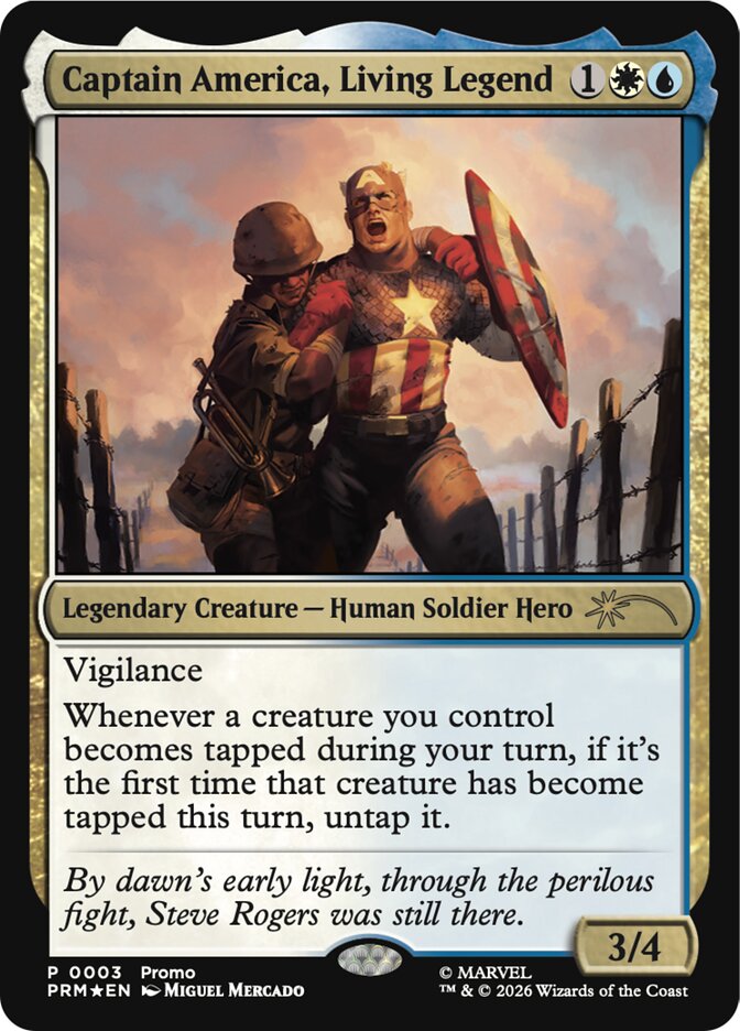 Captain America, Living Legend 3 (Media Promos)  - Foil | Good Games Modbury