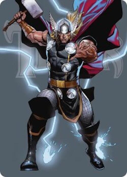 Thor God of Thunder Art Card 26 (Art Series: Marvel Super Heroes)  | Good Games Modbury