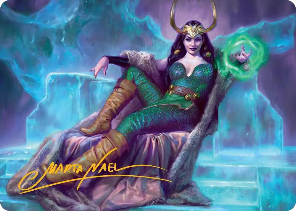 Lady Loki Agent of Chaos Art Card Gold Stamped Signature 33 (Art Series: Marvel Super Heroes)  | Good Games Modbury