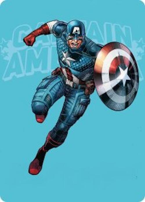 Captain America Super Soldier Art Card 21 (Art Series: Marvel Super Heroes)  | Good Games Modbury