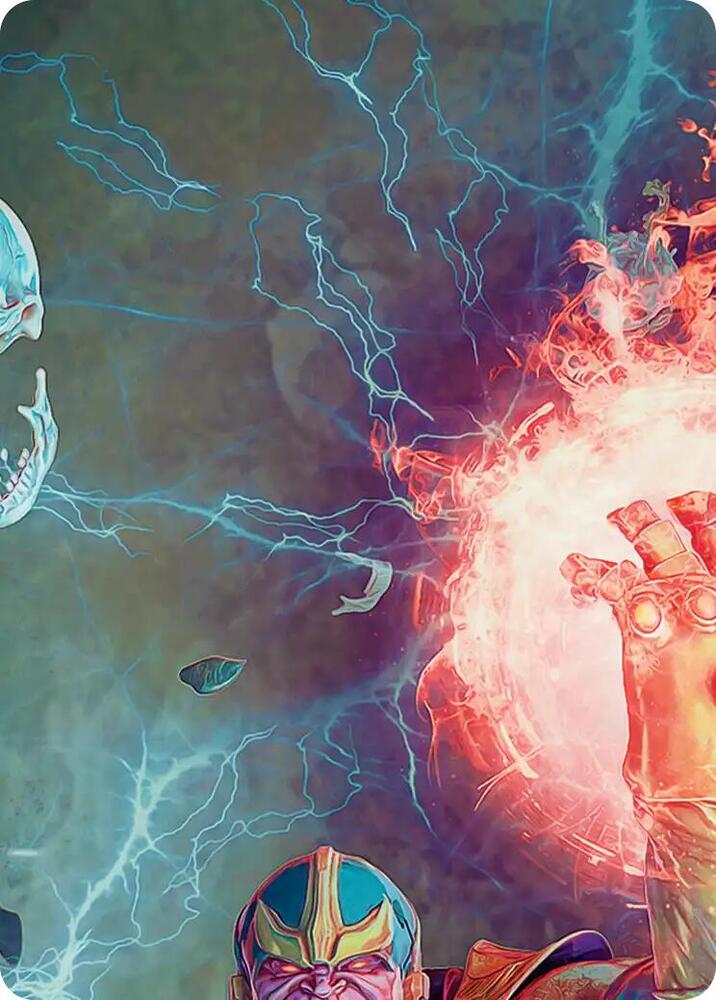 Thanos the Mad Titan Art Card 2 9 2 (Art Series: Marvel Super Heroes)  | Good Games Modbury