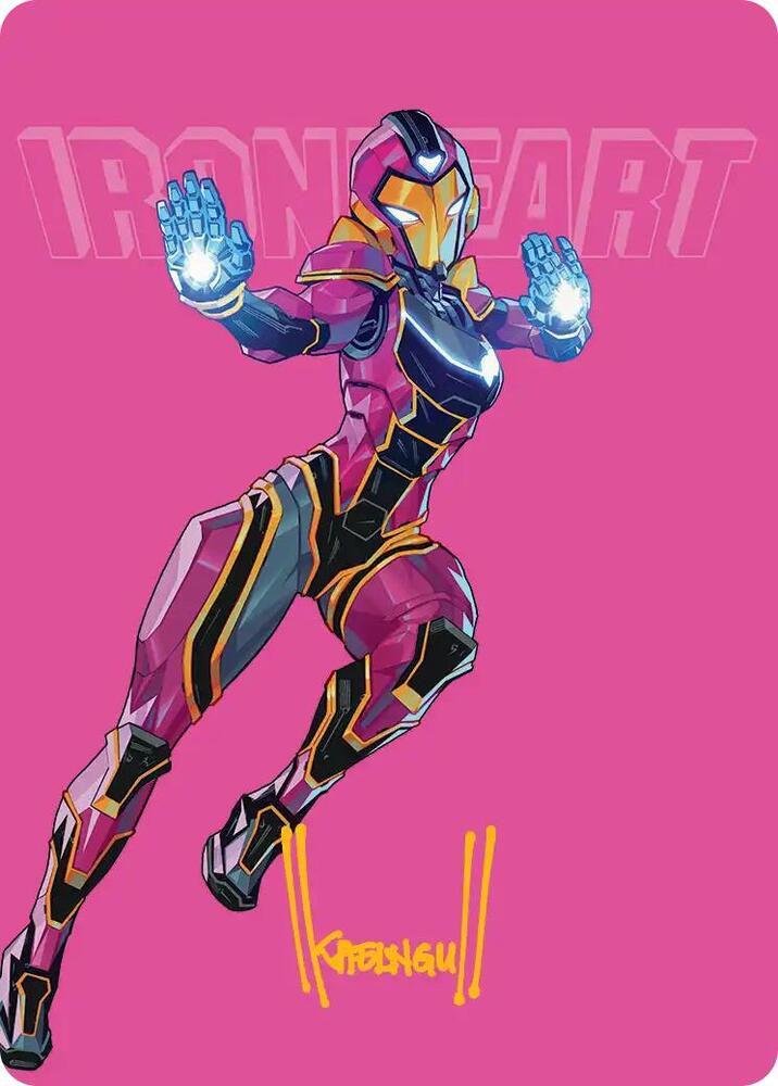 Ironheart Clever Champion Art Card Gold Stamped Signature 23 (Art Series: Marvel Super Heroes)  | Good Games Modbury