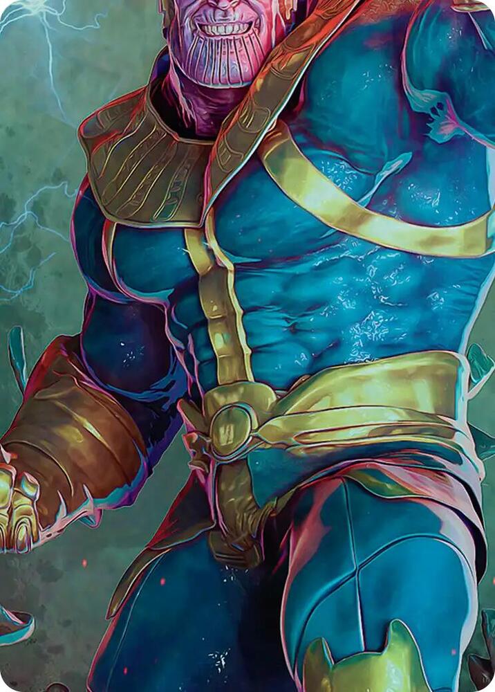 Thanos the Mad Titan Art Card 5 9 5 (Art Series: Marvel Super Heroes)  | Good Games Modbury