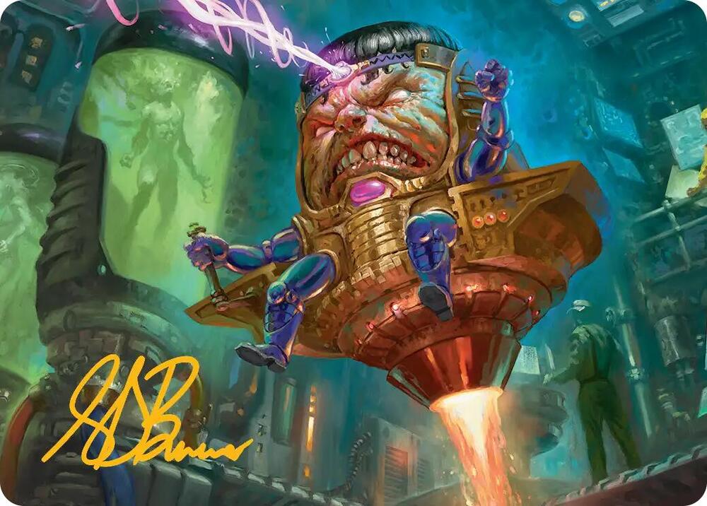 MODOK Art Card Gold Stamped Signature 9 (Art Series: Marvel Super Heroes)  | Good Games Modbury