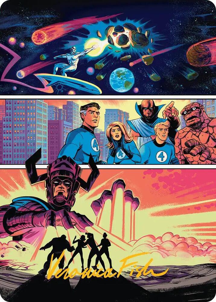 The Coming of Galactus Art Card Gold Stamped Signature 20 (Art Series: Marvel Super Heroes)  | Good Games Modbury