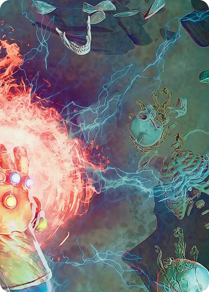Thanos the Mad Titan Art Card 3 9 3 (Art Series: Marvel Super Heroes)  | Good Games Modbury
