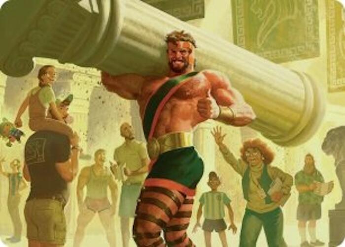 Hercules Prince of Power Art Card 13 (Art Series: Marvel Super Heroes)  | Good Games Modbury