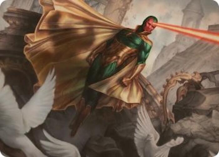 The Vision Art Card 15 (Art Series: Marvel Super Heroes)  | Good Games Modbury