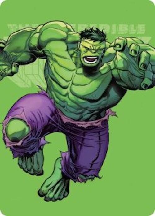 The Incredible Hulk Art Card 28 (Art Series: Marvel Super Heroes)  | Good Games Modbury