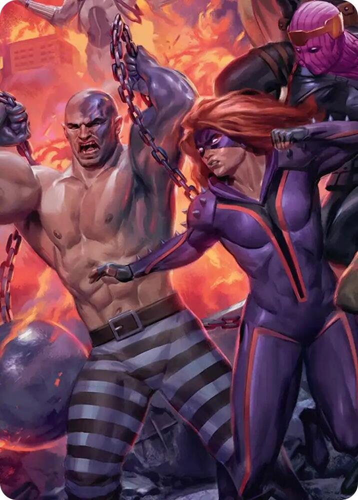 Absorbing Man and Titania Art Card 10 (Art Series: Marvel Super Heroes)  | Good Games Modbury