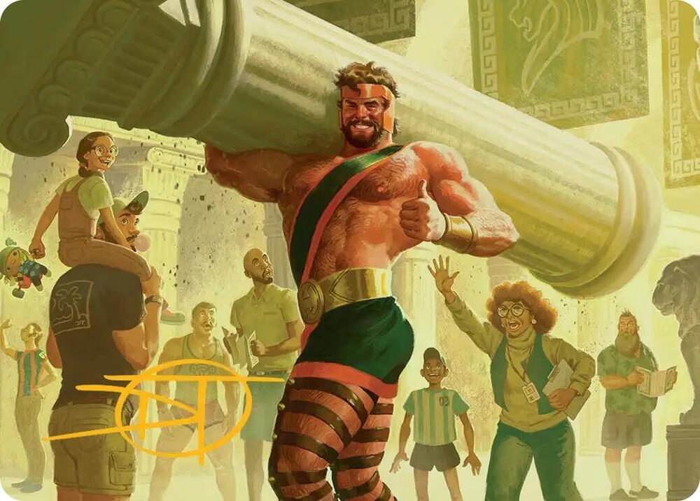 Hercules Prince of Power Art Card Gold Stamped Signature 13 (Art Series: Marvel Super Heroes)  | Good Games Modbury