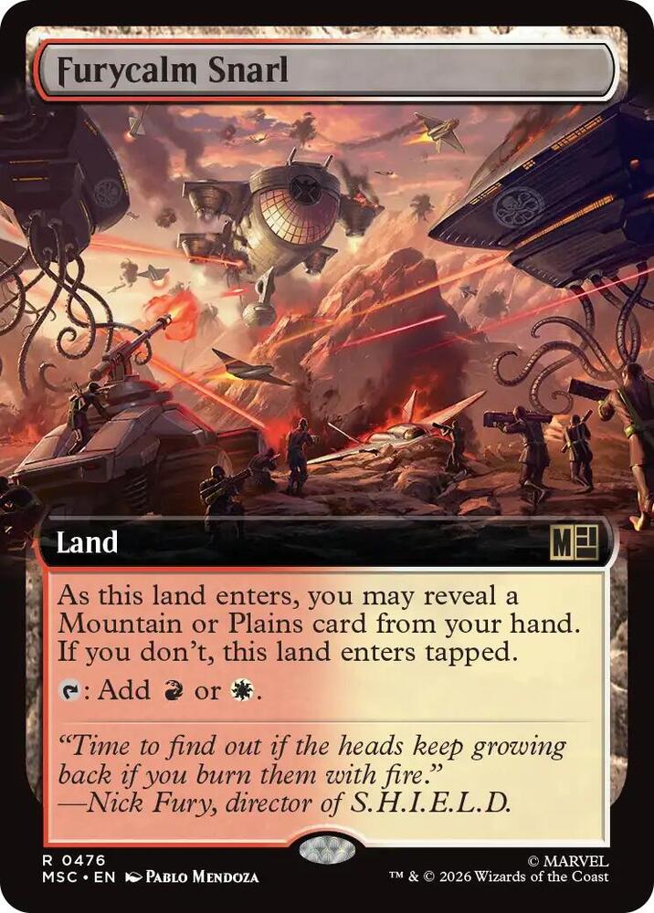 Furycalm Snarl Extended Art 476 (Commander: Marvel Super Heroes)  | Good Games Modbury